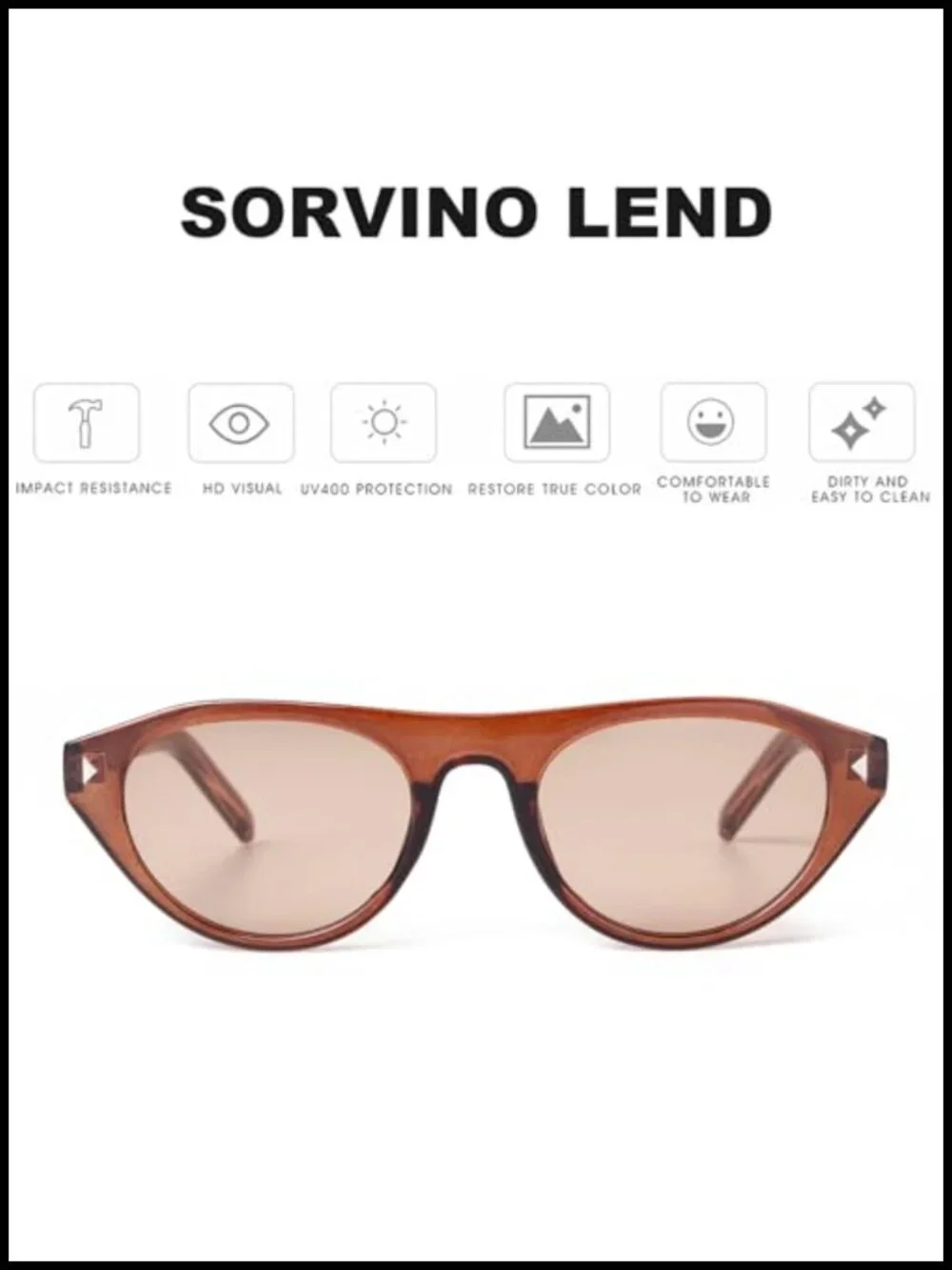 Retro Oval Sunglasses UV400 Protection Trendy Narrow Shades Cateye